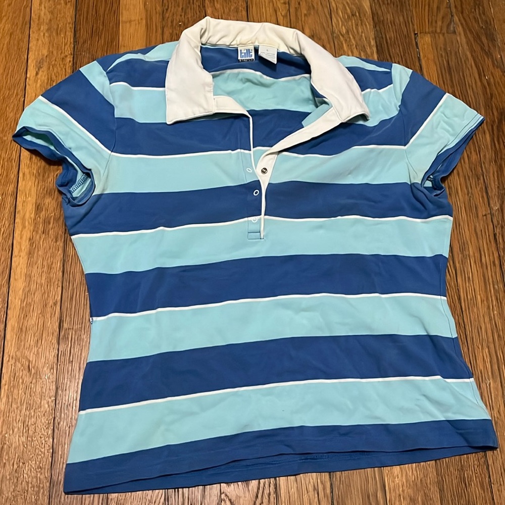 PacSun Y2K Stretchy Polo Shirt Size L